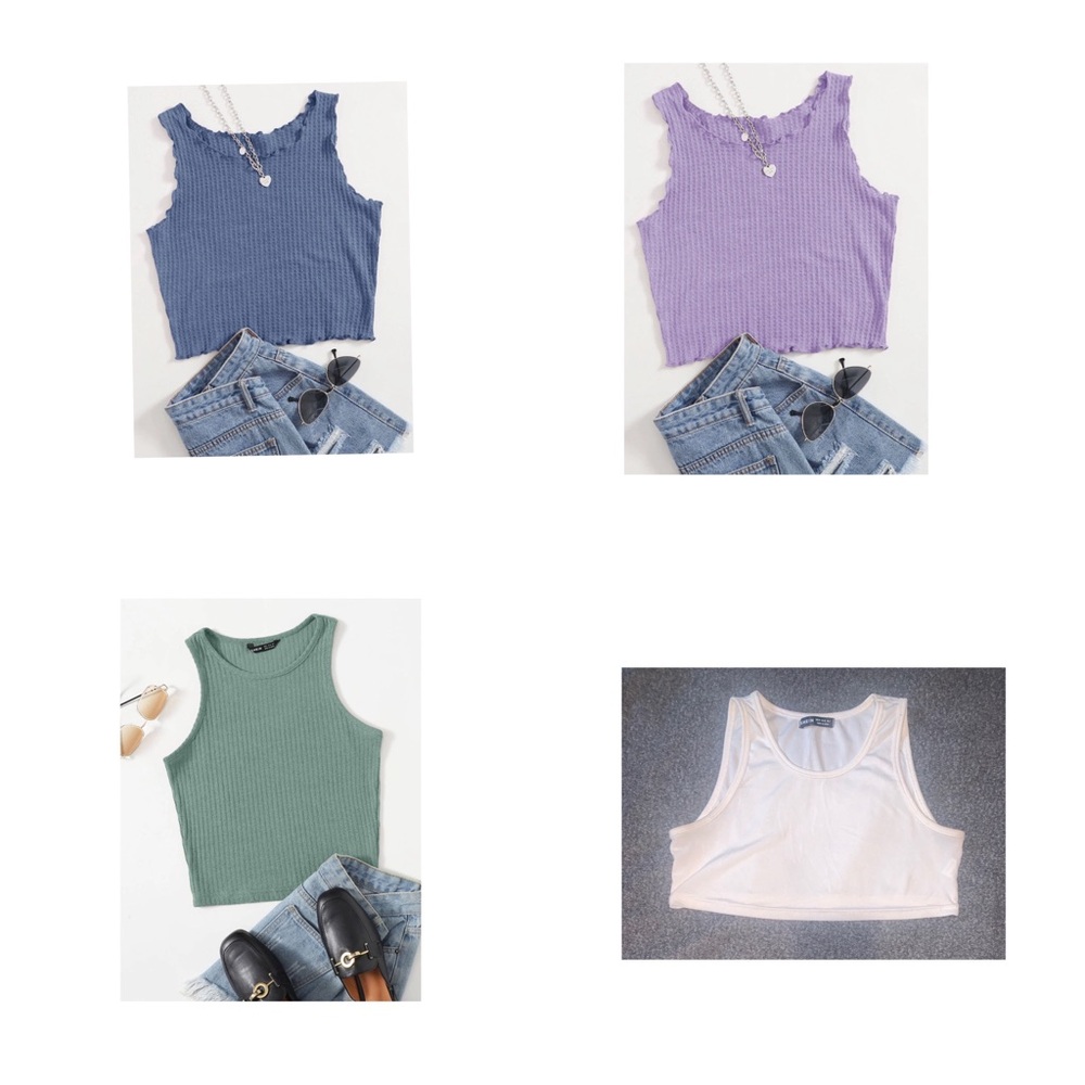 NWOT womens crop tops BUNDLE